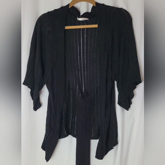 NWOT DOLCE VITA WOMENS WRAP SWEATER IN BLACK SIZE SMALL - Picture 2 of 6